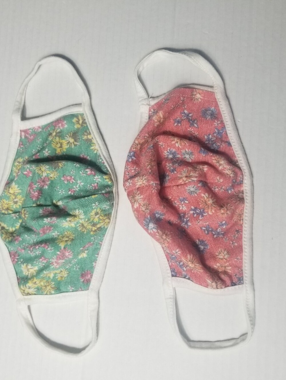 NWOT TWO FLORAL FACE MASK